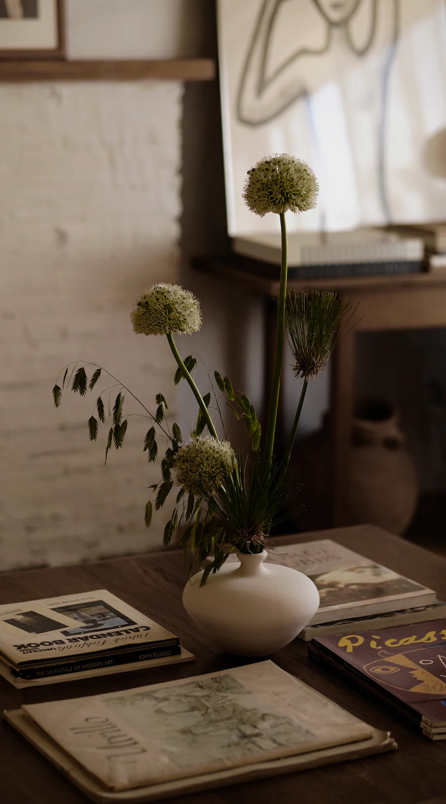 Athena vase d'artisan oval (court)